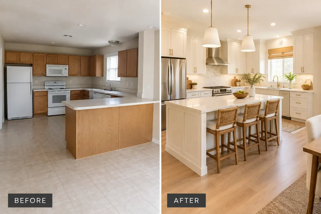 remodel after buying a house